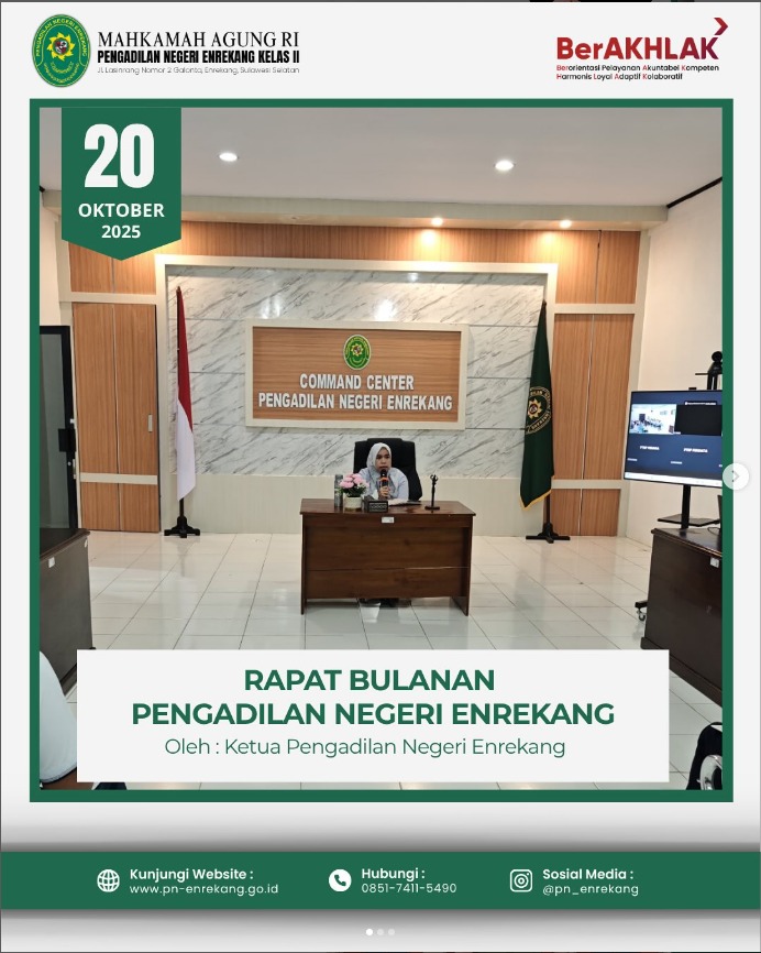 20 Oktober Rapat Bulanan