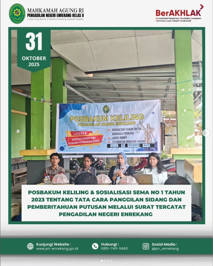 31 Oktober Posbakum Keliling