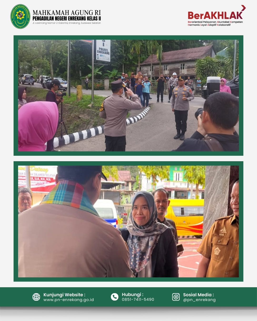 MENGHADIRI UNDANGAN TATAP MUKA DAN SILATURAHMI BERSAMA KAPOLDA SULSELPada hari Selasa 7 Januari 2025 Ibu Ketua Pengadilan Negeri Enrekang menghadiri undangan Tatap Muka dan Silaturahmi bersama KAPOLDA Sulawesi 1