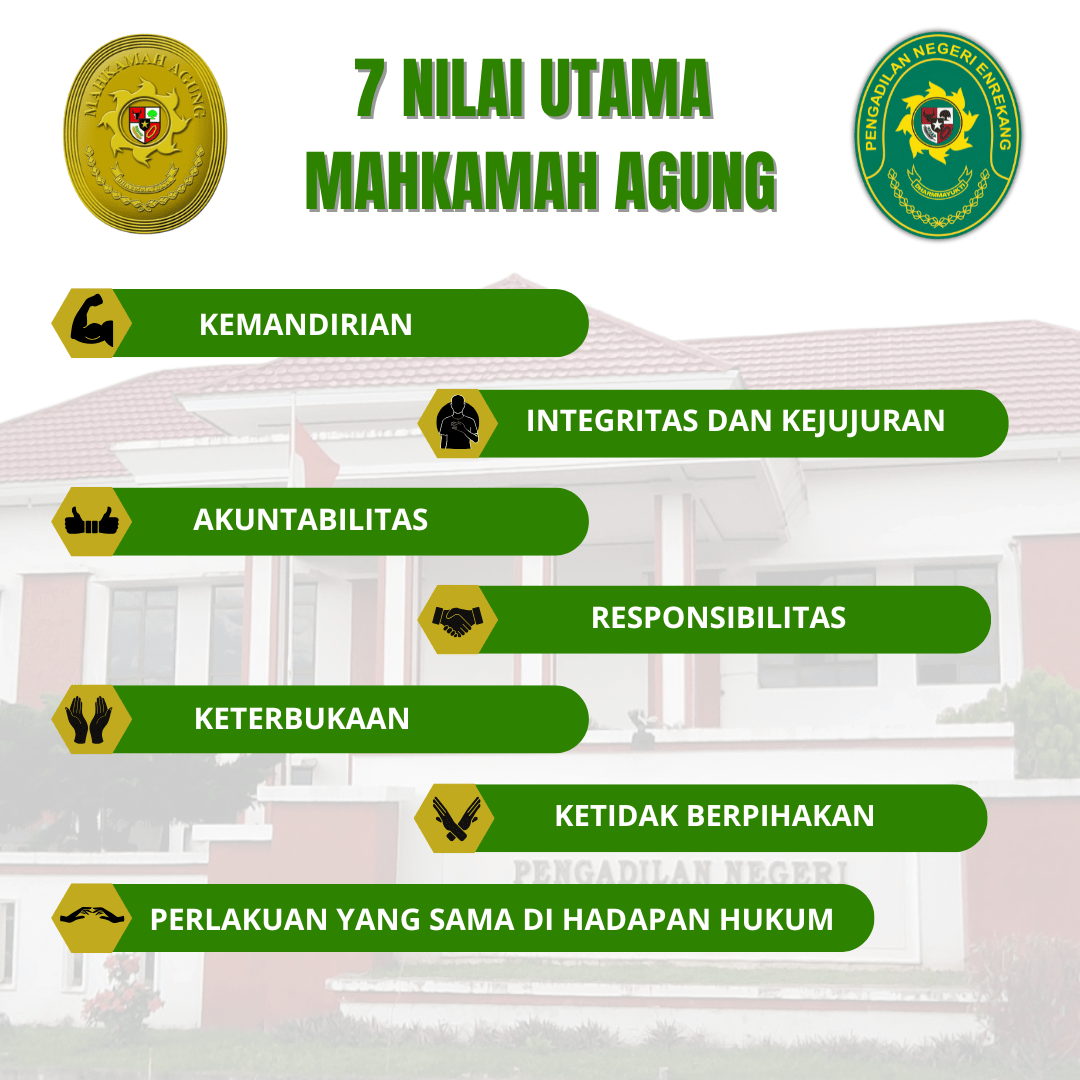 7 NILAI UTAMA MAHKAMAH AGUNG