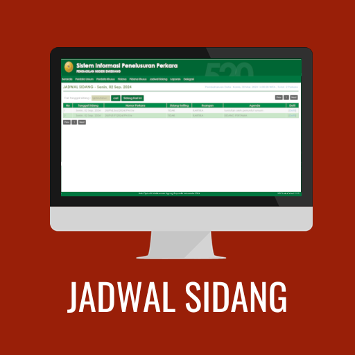 JADWAL SIDANG 
